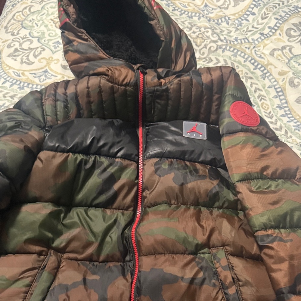 Kids Jordan Camouflage Puffer Jacket